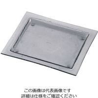 遠藤商事 タイガーグラス レクタンギュラープレート 061ー192ー12 グレー 62-6835-74 1枚（直送品）