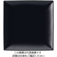 ミヤザキ食器 スパッツィオ スクエア プレート 黒 (S)6 1/2インチ 62-6840-21 1枚（直送品）
