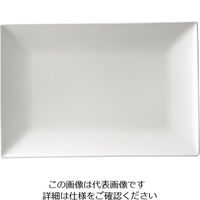 ミヤザキ食器 スパッツィオ レクタンギュラープレート白 (L)11インチ 62-6840-25 1枚（直送品）