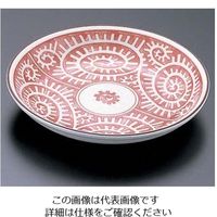 エムズジャパン 朱タコ唐草 4寸皿 T03ー105 62-6841-22 1枚（直送品）