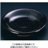 エムズジャパン そば黒 丸小皿 T03-243 1枚 62-6841-34（直送品）