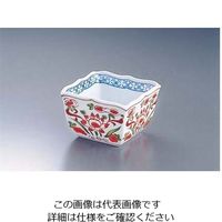遠藤商事 AZ4ー89 赤絵角小鉢 62-6842-05 1個（直送品）