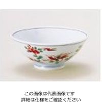 遠藤商事 赤絵花鳥飯碗 62-6843-81 1個（直送品）