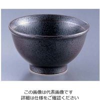 遠藤商事 黒釉飯碗 62-6843-95 1個（直送品）