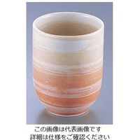 遠藤商事 朱吹刷毛目湯呑 62-6844-39 1個（直送品）