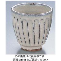 エムズジャパン 白釉彫湯呑 D06-37 1個 62-6844-58（直送品）
