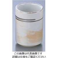 エムズジャパン 白刷毛中湯呑 D03-59 1個 62-6844-74（直送品）