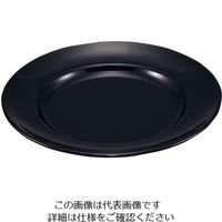 エンテック（ENTEC） メラミン ラーメン丼受皿（小） 黒 1枚 62-6849-06（直送品）