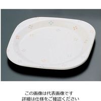 関東プラスチック工業 メラミン「花紋」角皿 M-329-KA 1枚 62-6849-89（直送品）