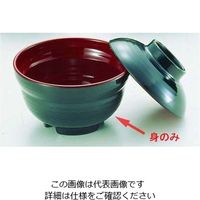 関東プラスチック工業 ニューメラミン汁椀 (外黒内朱) 身 M-815 1個 62-6853-52（直送品）