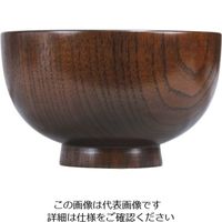 クラフト木の実 すり漆 スタンダード椀 L ED-07953 1個 62-6853-83（直送品）