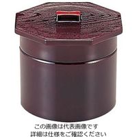 遠藤商事 3寸武蔵野椀 溜内朱2段 1ー229ー4 62-6854-17 1個（直送品）