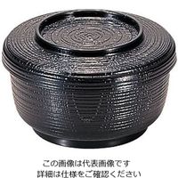 若泉漆器 割子飯器 黒 1ー224ー5 62-6854-18 1個（直送品）