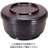 若泉漆器 割子飯器 溜 1ー224ー8 62-6854-19 1個（直送品）