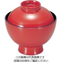若泉漆器 小丸椀 1ー156ー2 朱 62-6854-77 1個（直送品）