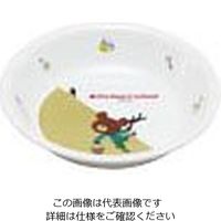 関東プラスチック工業 メラミンお子様食器「くまのがっこう」 深皿 Mー1305TA 62-6855-43 1枚（直送品）