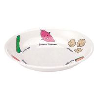 遠藤商事 メラミンお子様食器「ベジタ村」 53ーVV 13cm皿 62-6856-69 1枚（直送品）