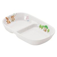 遠藤商事 メラミンお子様食器「プチまる」 780ーPM 二菜皿 62-6856-85 1枚（直送品）