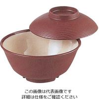 遠藤商事 二色種丼(蓋付) SWー123 ブラウン/内ストーン 62-6858-35 1個（直送品）