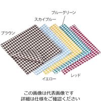 遠藤商事 ギンガムナフキン イエロー No.52200 1個 63-1256-54（直送品）