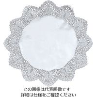 廣川エスベックス ドイリー 銀丸型レースペーパー(100枚入) 9号 63-1259-73 1セット(100枚)（直送品）