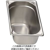 三宝産業 18-8深型角キッチンポット (手付) 27cm AKK06027 1個