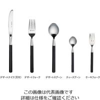 ワダコーポレーション 18ー8エデン(黒柄) ティースプーン 278363 1本 63-1685-52（直送品）