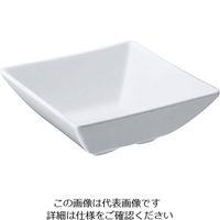 台和（Daiwa） スクウェア小鉢 白 12cm KD-303-W 319350 1個 63-1736-02（直送品）