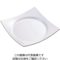 台和 ワープスクウェア皿 白 SJー73ーW 319348 1個 63-1757-72（直送品）