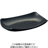 台和 菜津味 長角皿・弦 黒 SSー23ーBK 319335 1個 63-1764-98（直送品）