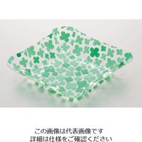 パール金属 アレンジDECO PETスクエアプレート S クローバー D-1150 1個 63-2748-04（直送品）