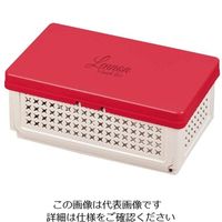 パール金属 レノン 折りたたみランチボックス(仕切付) レッド D-2305 1個 63-2748-60（直送品）