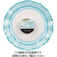 パール金属 アラモード WAVEペーパープレート 26cm 5枚入 ブルーライン D-262 1袋(5枚) 63-2749-05（直送品）