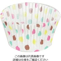 パール金属 ベイクイージー 紙製カップケーキ焼型 75mm(ドット) 50枚入 D-2685 1袋(50枚) 63-2749-22（直送品）