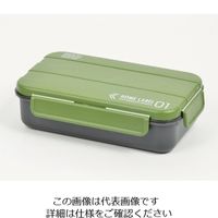 パール金属 ホームレーベル メンズランチボックス1段 カーキグリーン D-437 1個 63-2749-96（直送品）