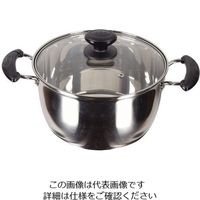 ワコートレーディング レシェンテ 3層底ガラス蓋付両手鍋 63