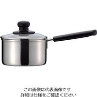 パール金属 クインテス 3層鋼ガラス蓋付片手鍋 14cm H-7767 1個 63-2754-83（直送品）