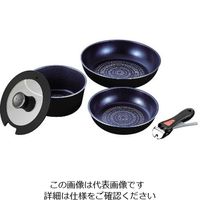 パール金属 ルクスパン ブルーダイヤモンドコートIH対応クックウェア5点セット HB-2444 1箱 63-2761-31（直送品）