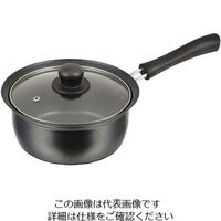パール金属 バブシャッター ふっ素加工IH対応ガラス蓋付片手鍋 18cm HB-2872 1個 63-2762-94（直送品）