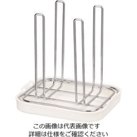 パール金属 シンプルストレージ ペットボトル・グラススタンド ホワイト HB-495 1個 63-2766-15（直送品）