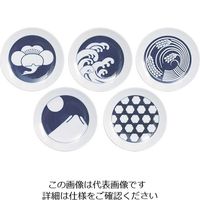 アズワン 豆皿5枚揃 季節柄 63-4181-72 1セット（直送品）