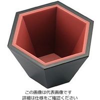 かんだ 六方美心（六角さかずき） 内朱外黒 447089 1個 63-1776-69（直送品）