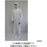 ガードナー 食品工場向け 続き服(白) 袖裾ダブルフライス仕様 Lサイズ CZ100-1 1枚 63-1221-98（直送品）