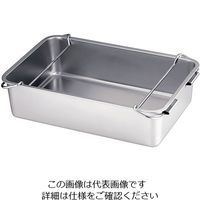 遠藤商事 ステンレス 運搬バット 手付 3枚取 63-5694-67 1個（直送品）