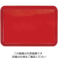 橋本達之助工芸 ピノ ノンスリップトレー 角 33cm レッド 1個 63-5698-75（直送品）