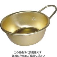 前川金属工業所 アルマイト マッコリカップ 手付 13cm ゴールド 1個 63-5717-62（直送品）