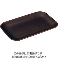 遠藤商事 WOOD スクウェア 230×145 ダークブラウン 63-5718-85 1個（直送品）