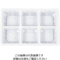 遠藤商事 夢彩ごぜん 50枚入 中仕切6 白 TSR-BOX90-60 1セット(50枚) 63-5719-38（直送品）