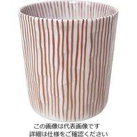 遠藤商事 錦赤十草面取湯呑(小) 21208-411 1個 63-5719-80（直送品）