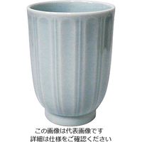 遠藤商事 青白磁彫寿司湯呑 21407-27 1個 63-5719-78（直送品）